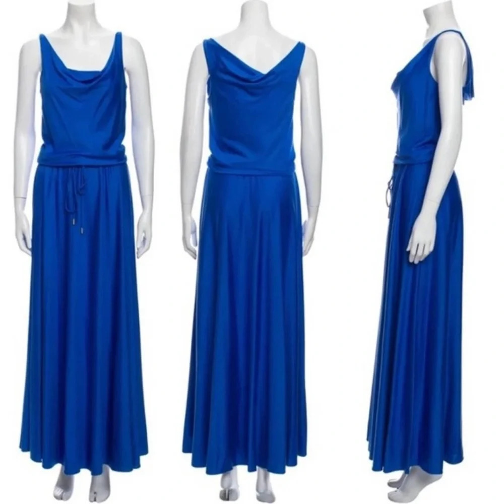 Diane Von Furstenberg cowl neck silk maxi